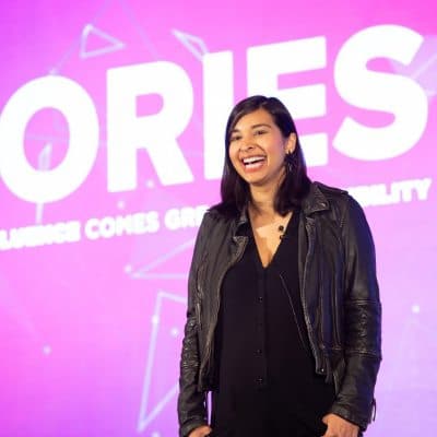 Smiling Presenter