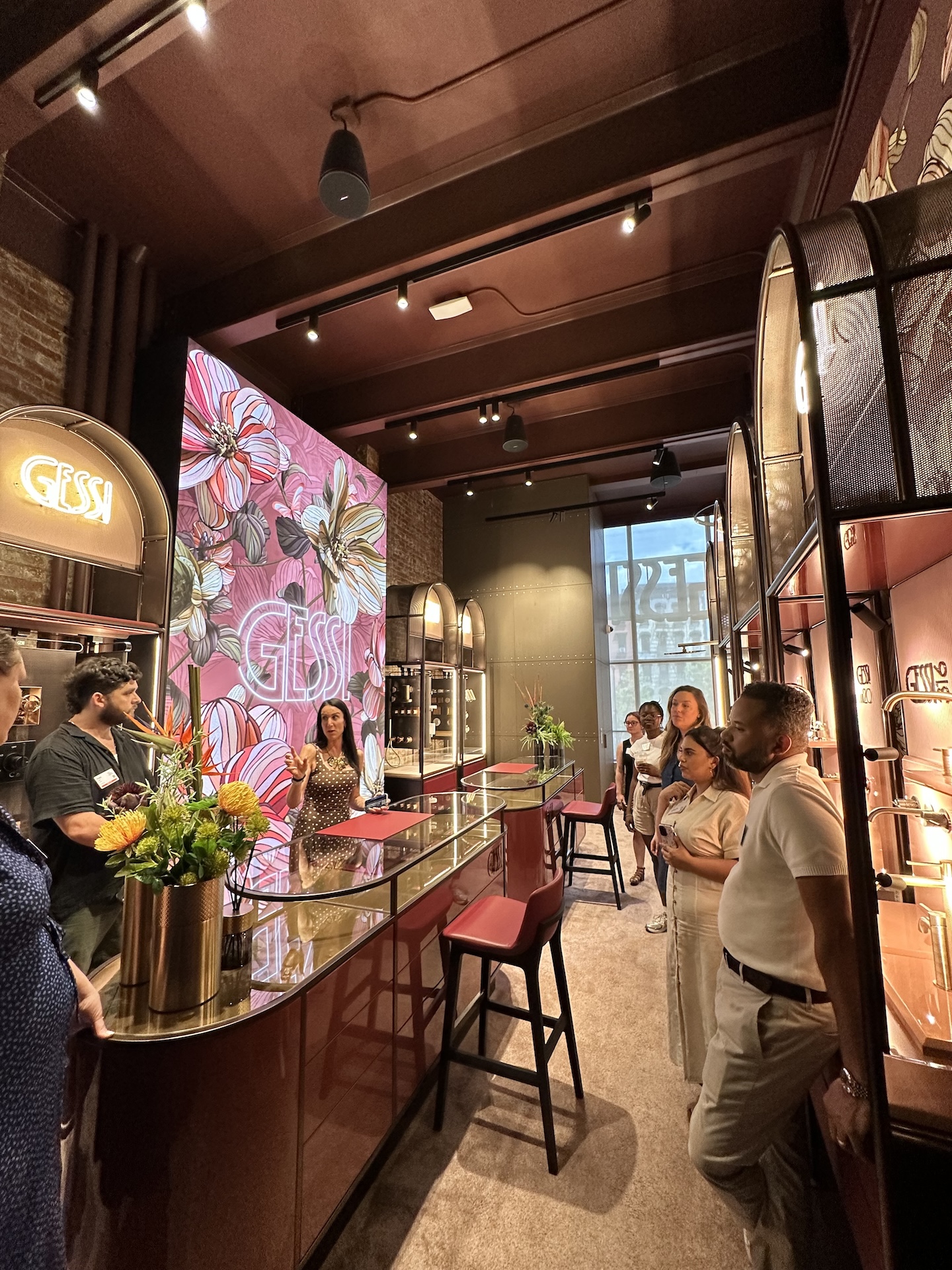 Venue crawl attendees at Casa Gessi