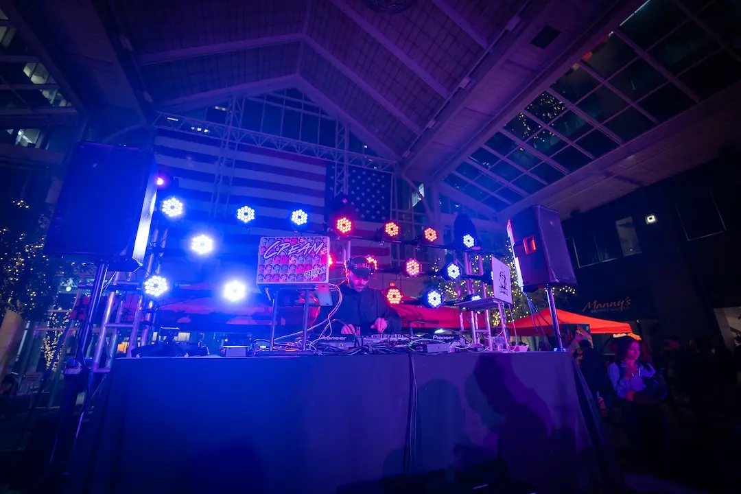 A DJ at a live event
